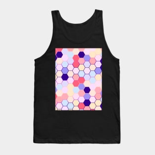 Cute hexagon pastle pattern Tank Top